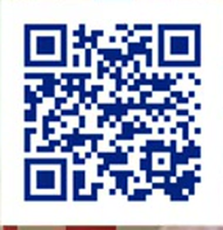 A blue-and-white RetireFlo QR code image